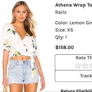 Rails Athena wrap top; like new worn 1x